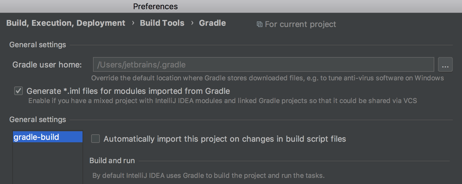 Working with Gradle settings gets easier