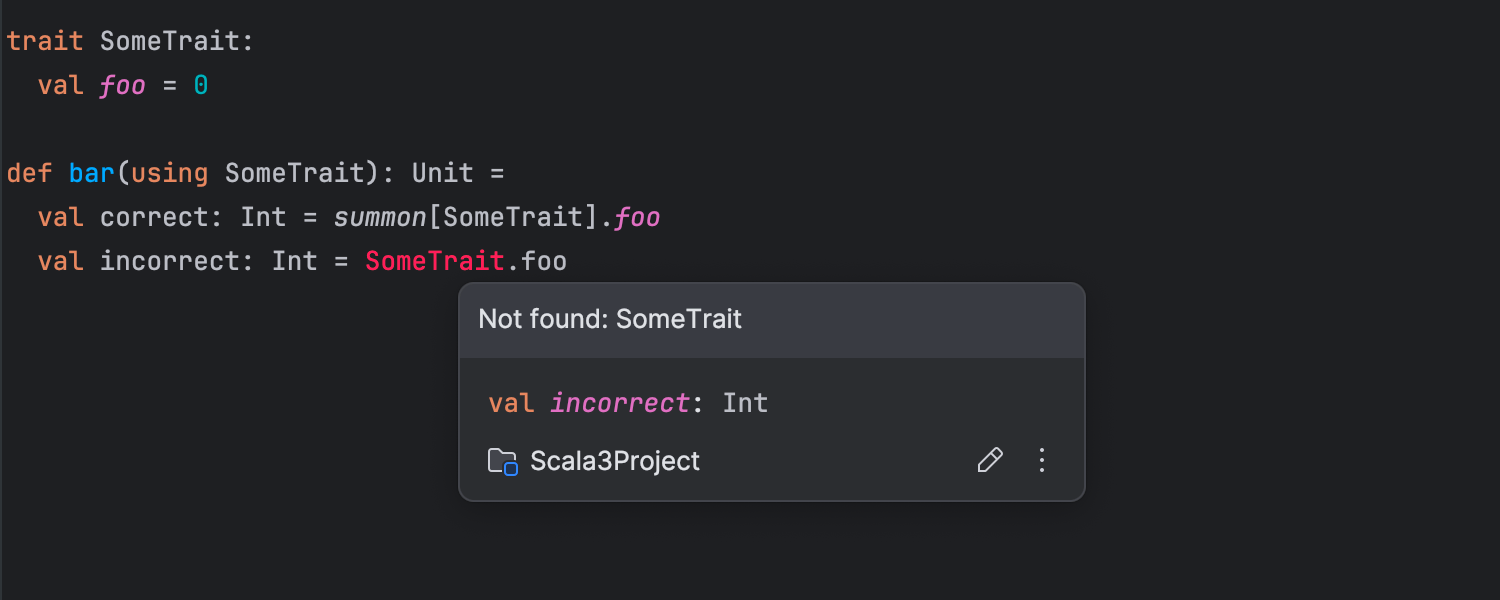Better Scala 3 support