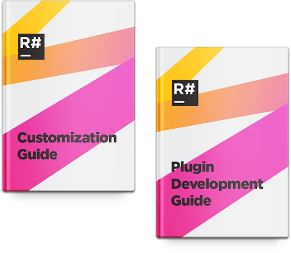 ReSharper customization and plugin development guides