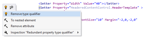 Fixing redundant type qualifier in XAMLd