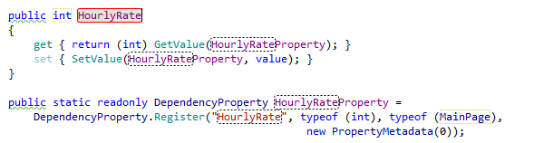 Invoking template for a dependency property