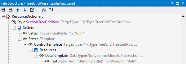 File Structure for XAML files