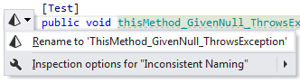Naming style configuration improvements