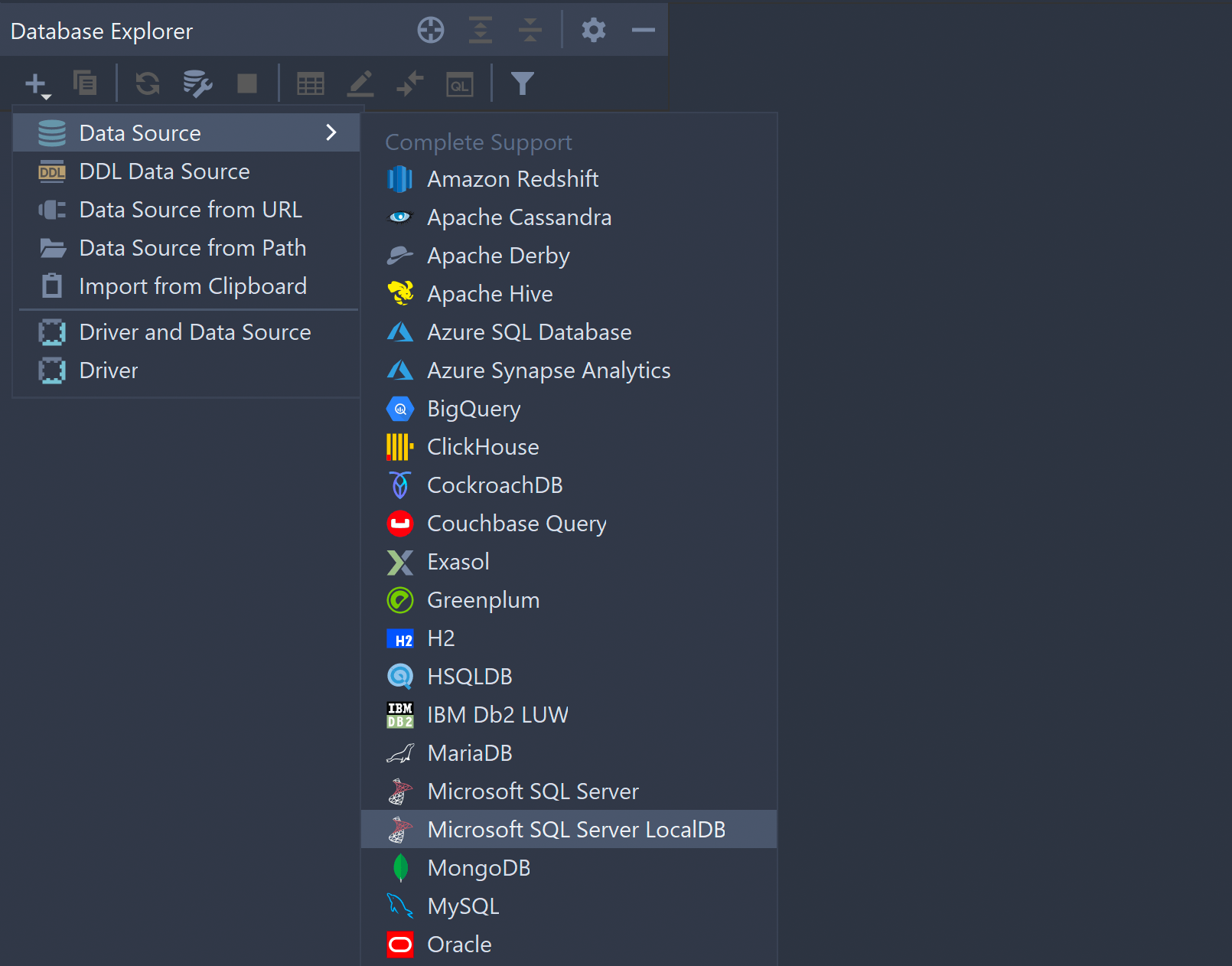 DataGrip: SQL Server GUI tool