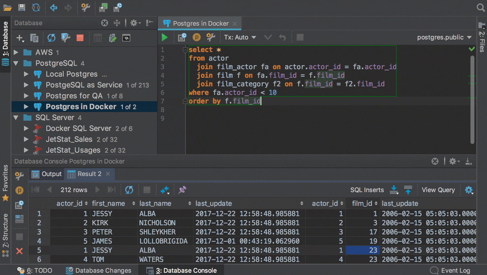 Look And Feel Color Schemes Keymaps Features Datagrip