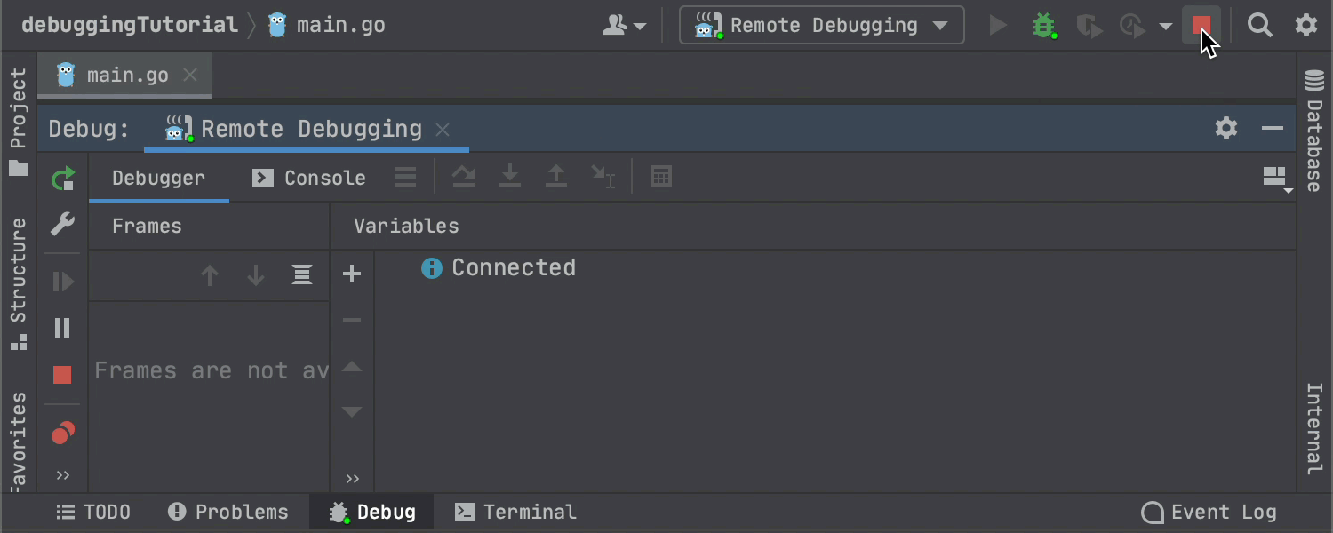 Stopping 'Go Remote' configuration