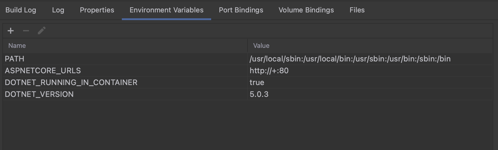 Managing environment variables for containers