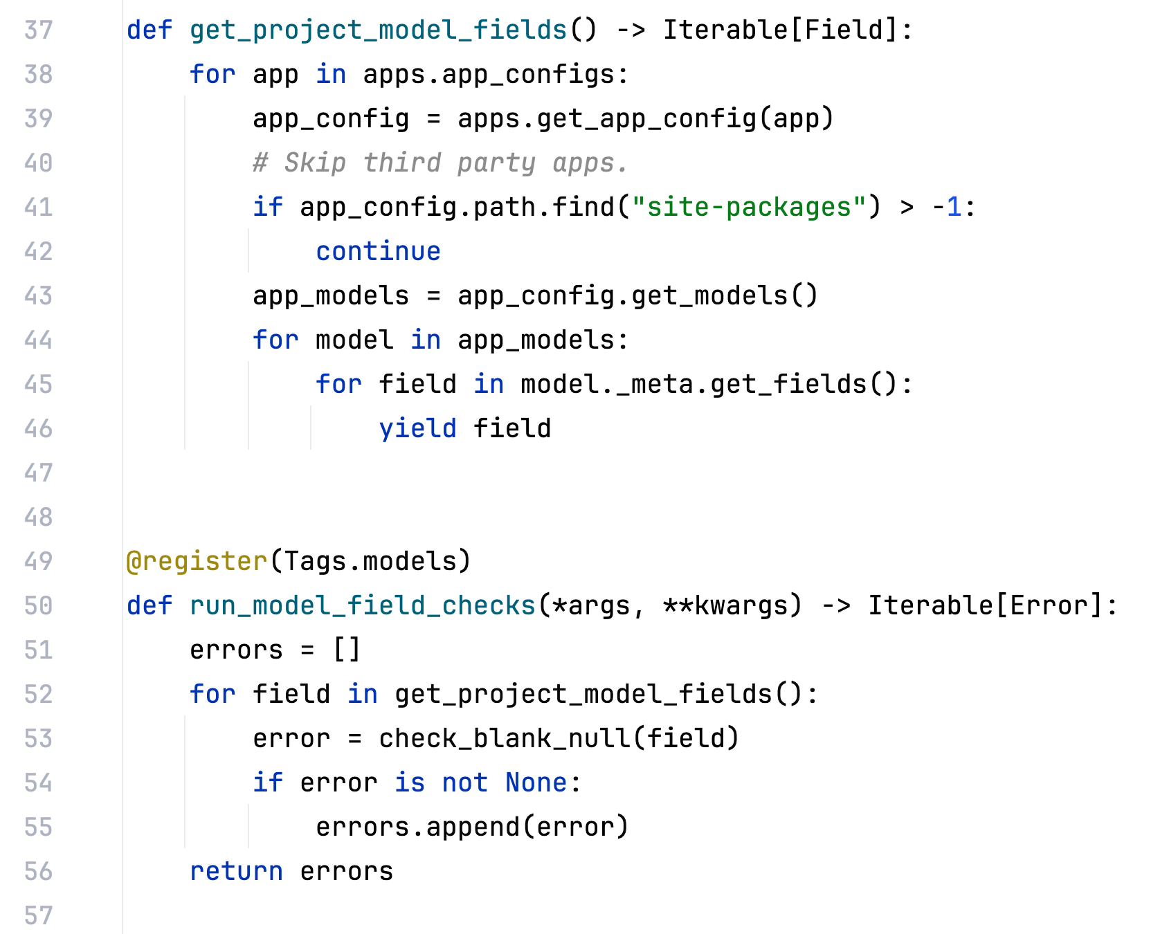 registered check run_model_field_checks