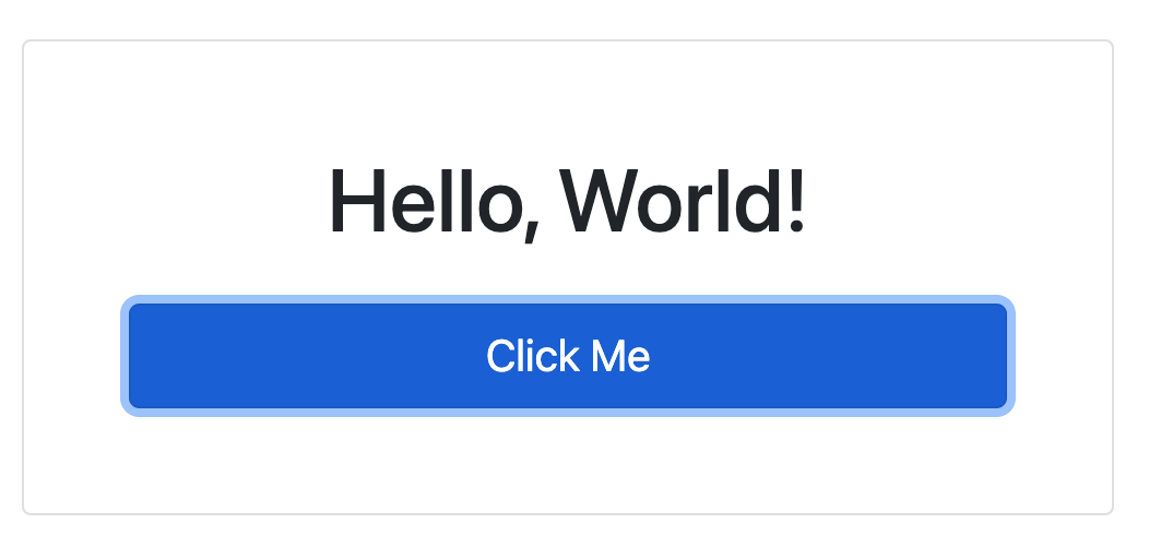A completed hello world sample with HTMX