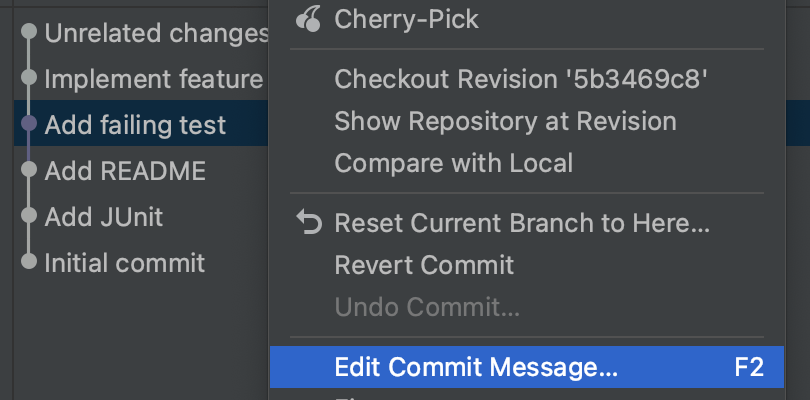 Edit Commit Message