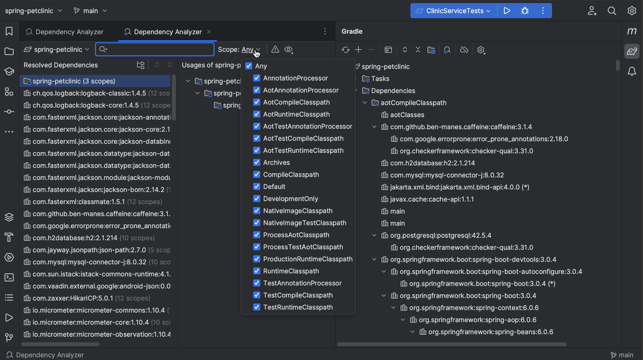 Show Gradle Scopes