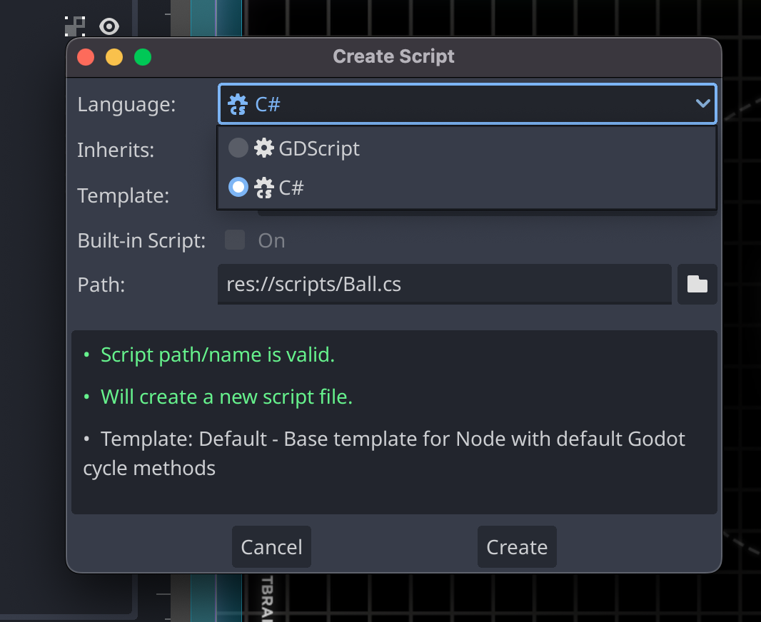 Adding a ball script file