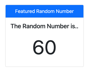 Random number showing in HTML