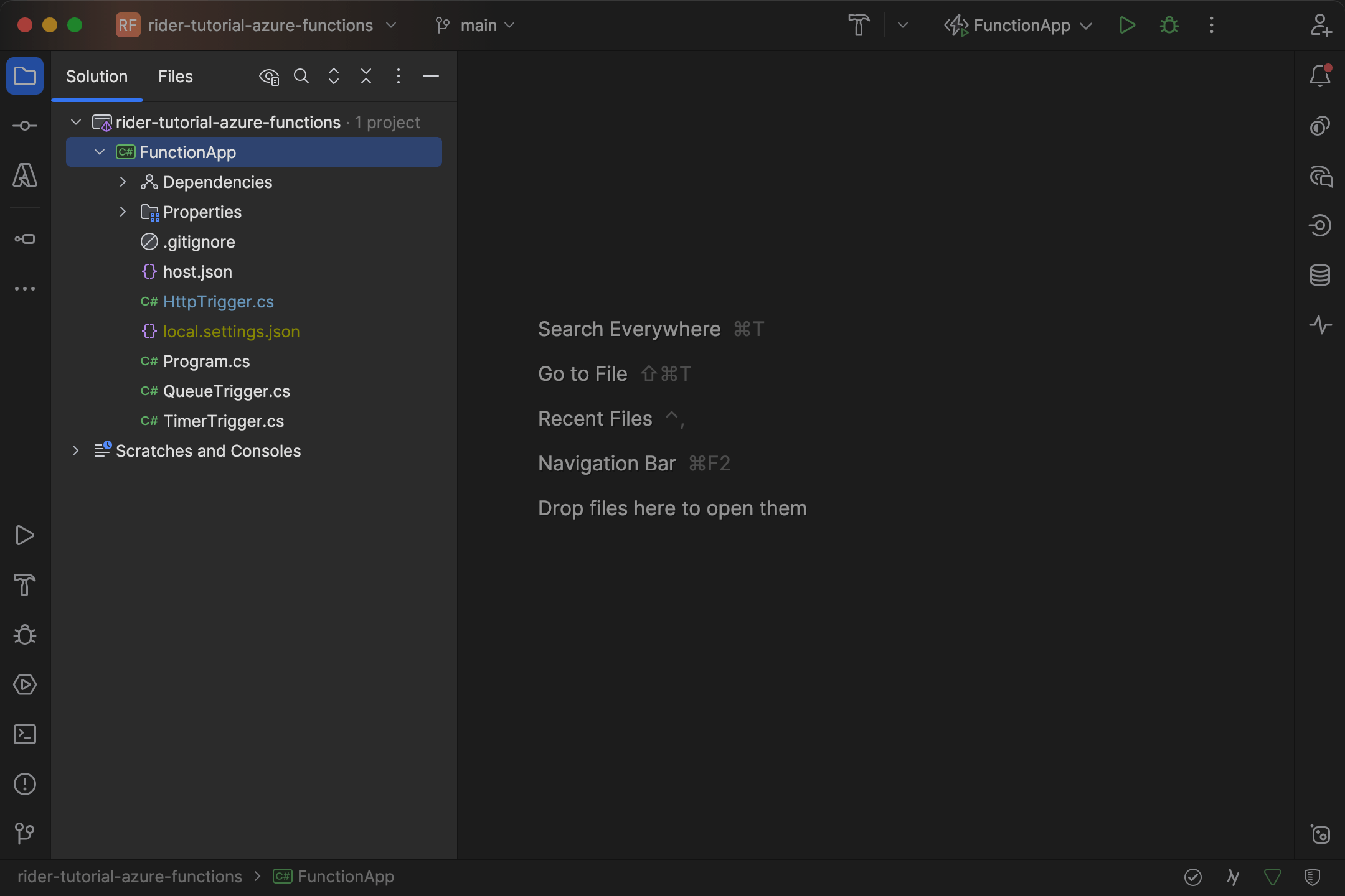 Initial Solution View