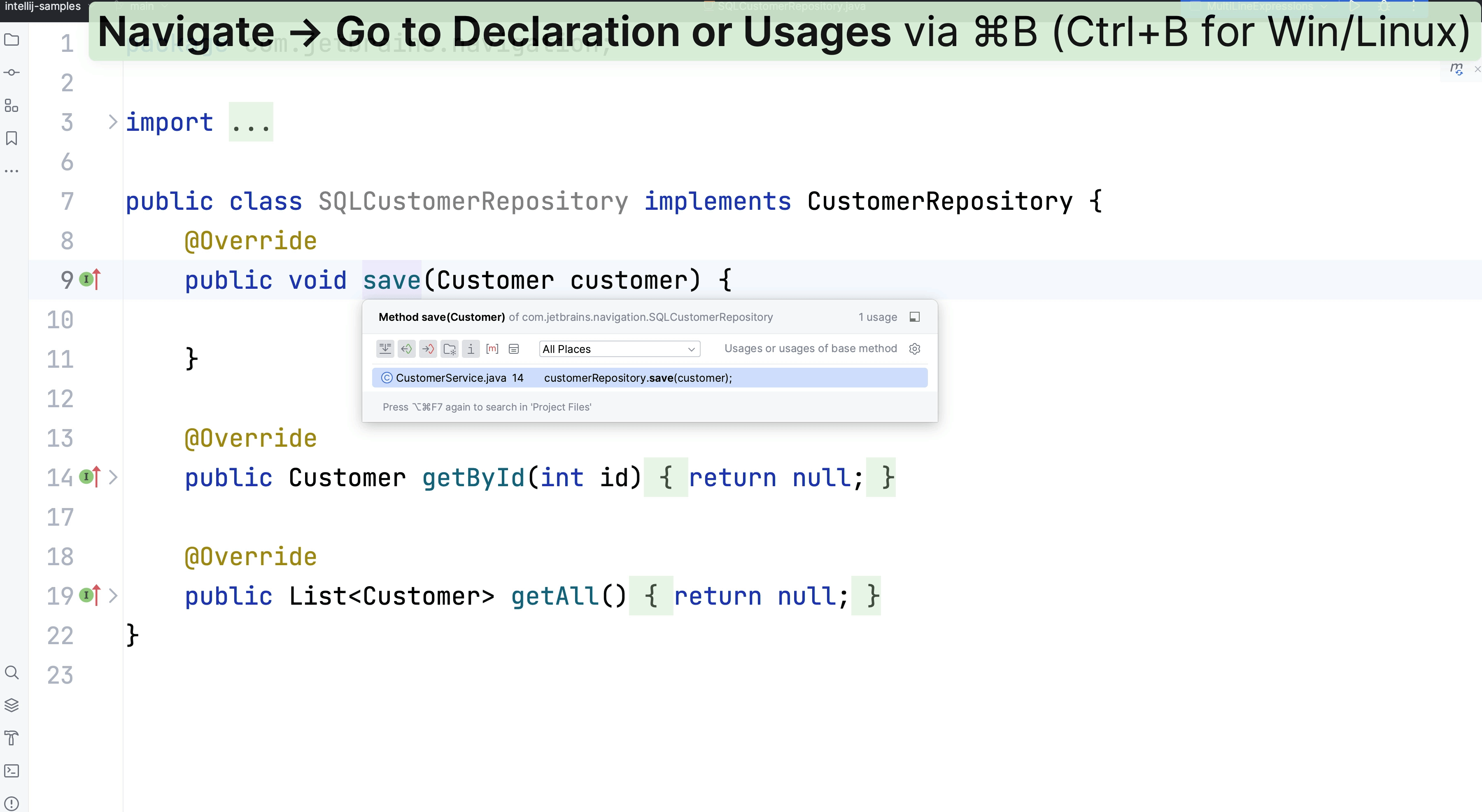 Go to Declaration or Implementation