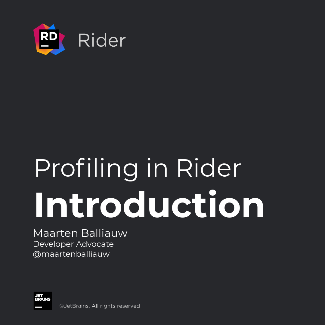 Introduction to Profiling in Rider