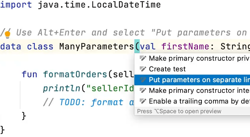 Extract Parameter