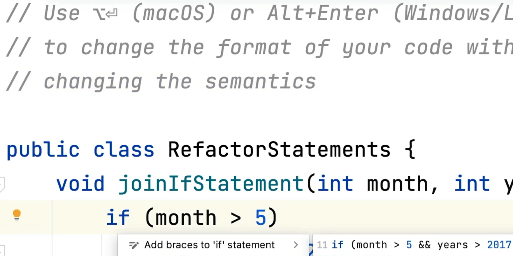 Merge/Unmerge If Statements