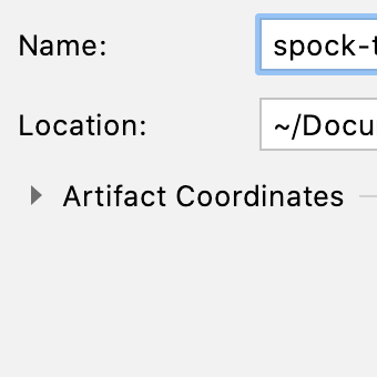 Creating a Project for Spock