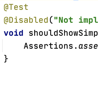 Disabling or Ignoring Tests