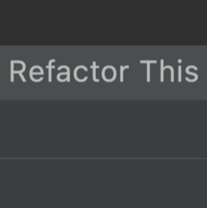 Refactor this