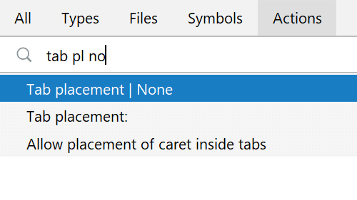Disable Tabs