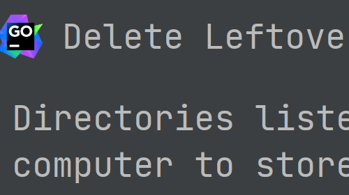 Cleanup unused IDE directories