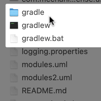 Opening a Gradle project