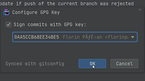 Sign Git commits with GPG keys