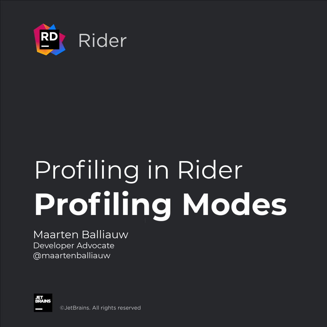 Profiling Modes JetBrains Guide