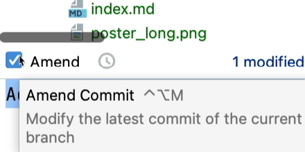 Fix Your Work with Amend Commit