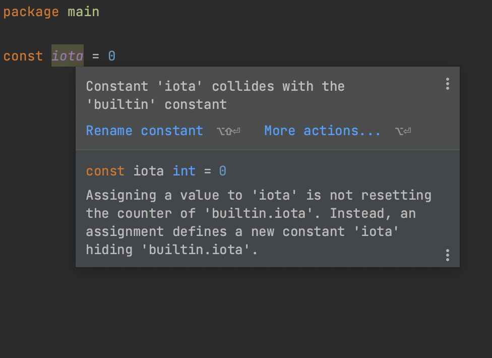 Rename constants that use reserved names