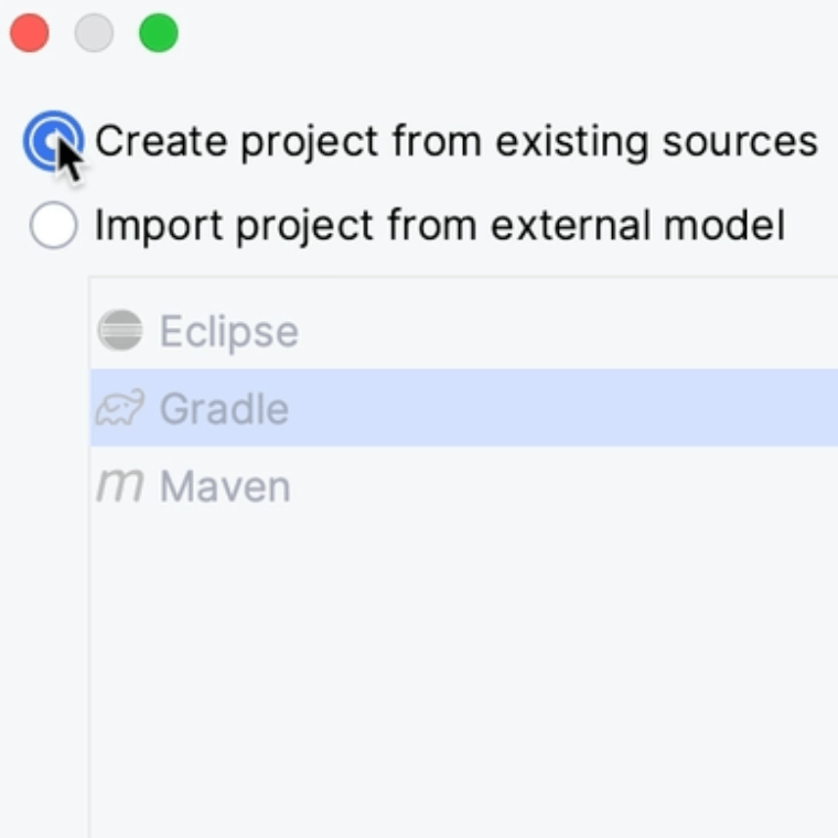 Project from existing sources