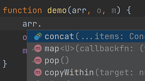 Completion for parameter types based on function calls