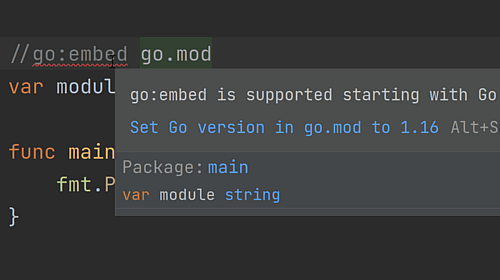Declare a targeted Go version in go.mod
