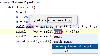 IntroduceField Python InPlace Init Name png