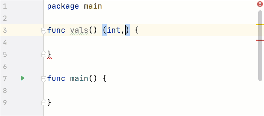 Code editing: add parentheses around return types after the comma in a multi-value return