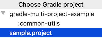 Registered Gradle projects