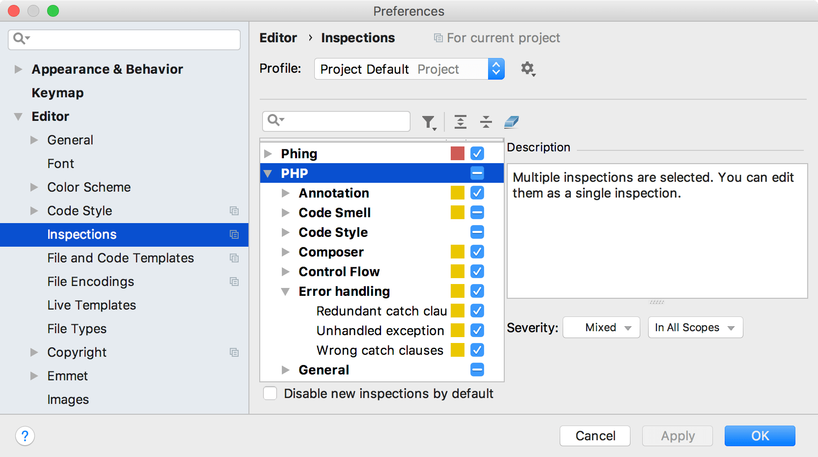 ps migration guide inspection settings png