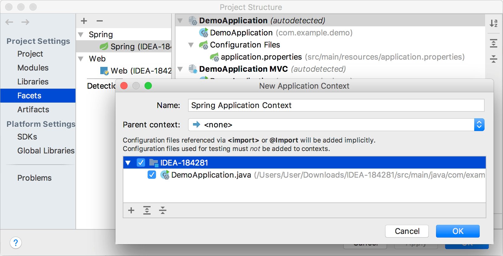 Adding application context