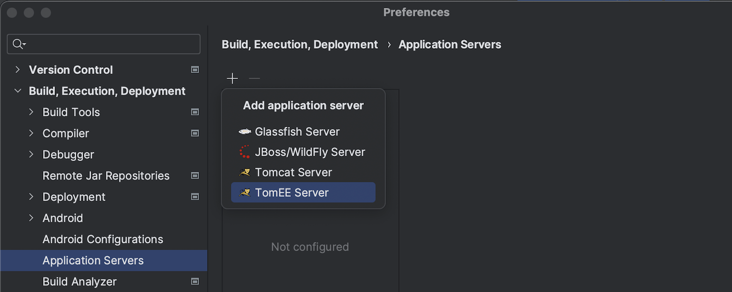 Integration with application servers