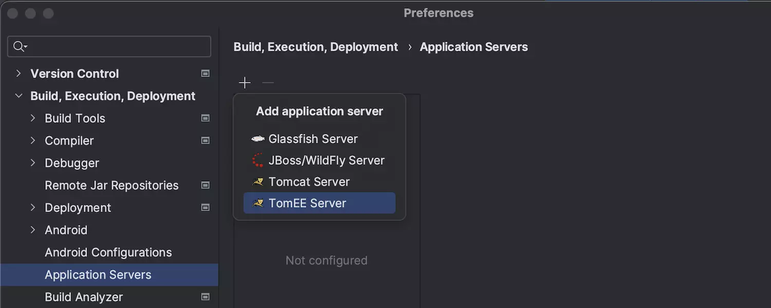 Integration with application servers