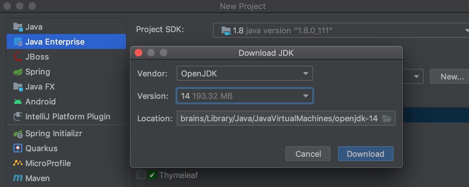 Downloading JDK