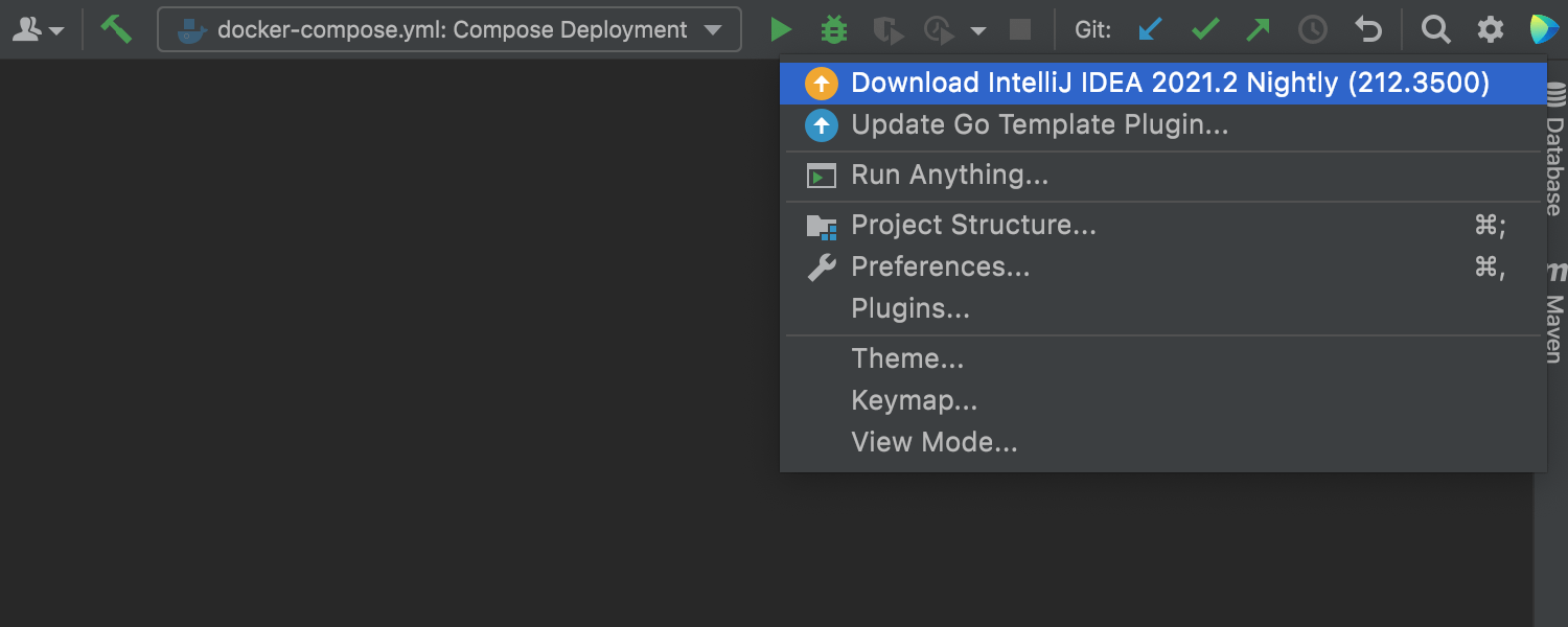 Update notifications from the JetBrains Toolbox App