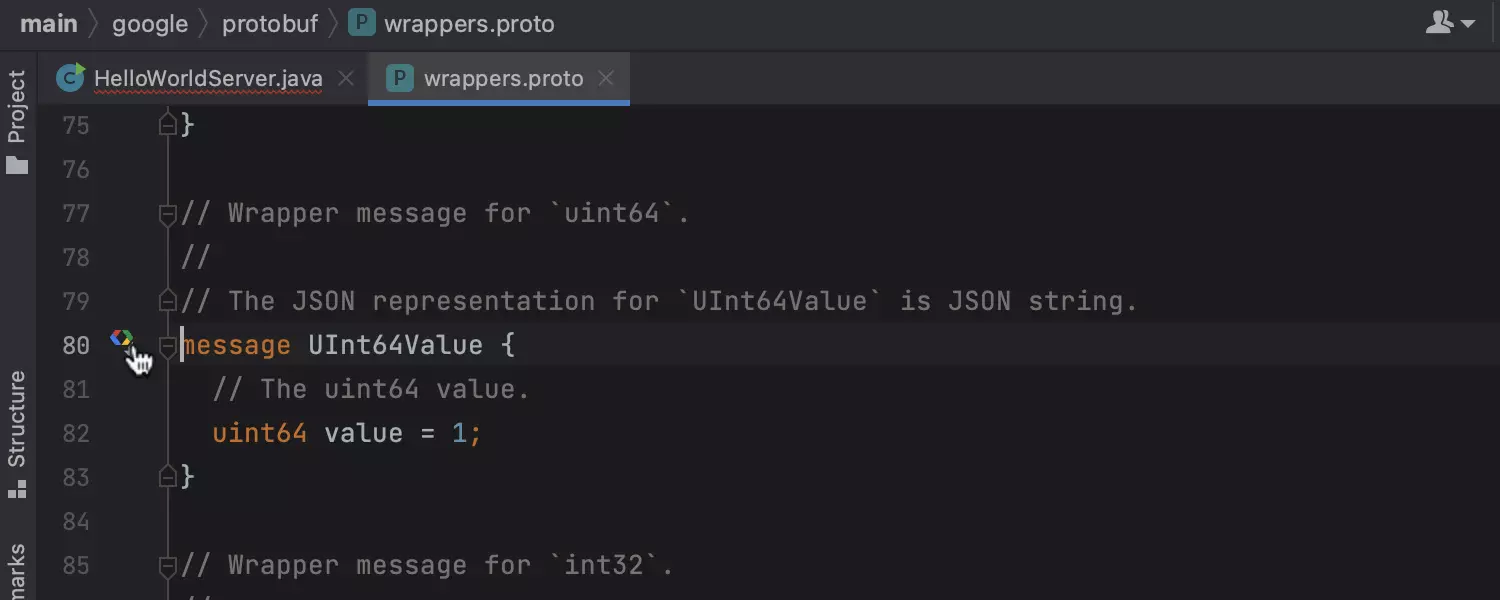 Улучшенная навигация между Protobuf и исходниками Java