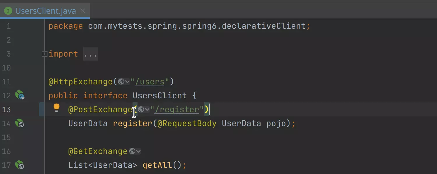 Suporte para novos clientes HTTP declarativos no Spring 6