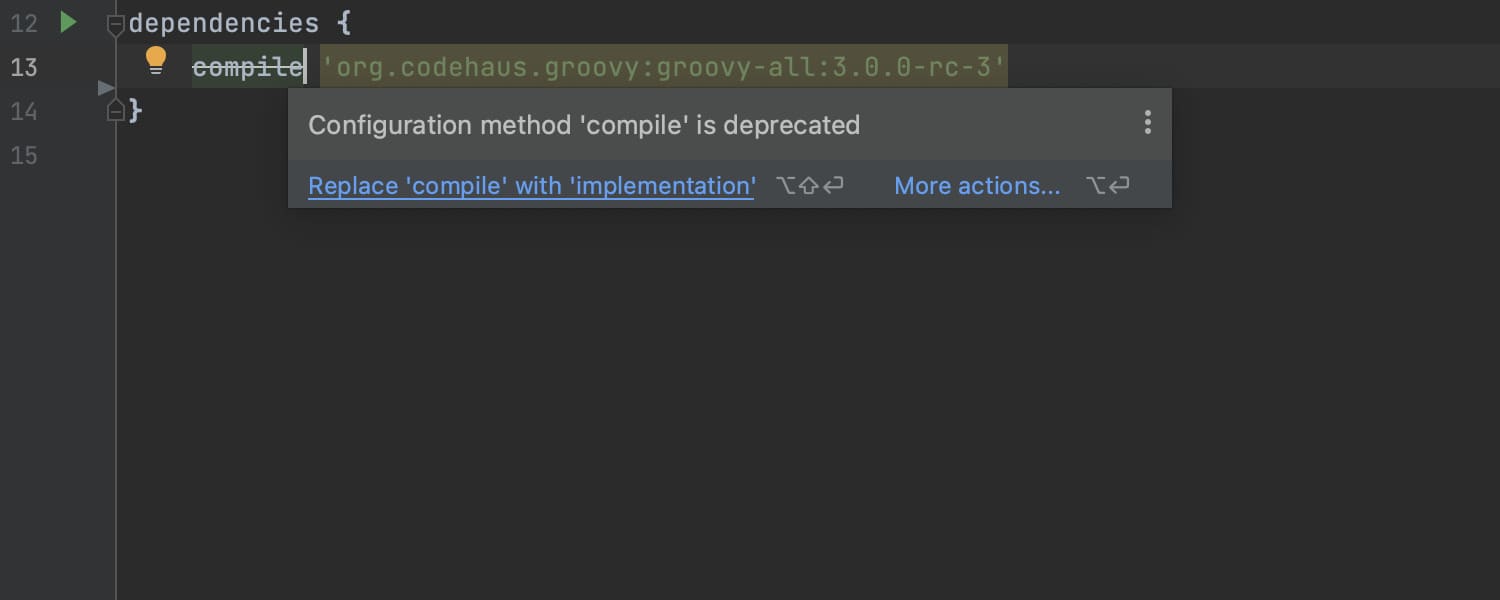 Improvements for working with build.gradle files in Groovy projects