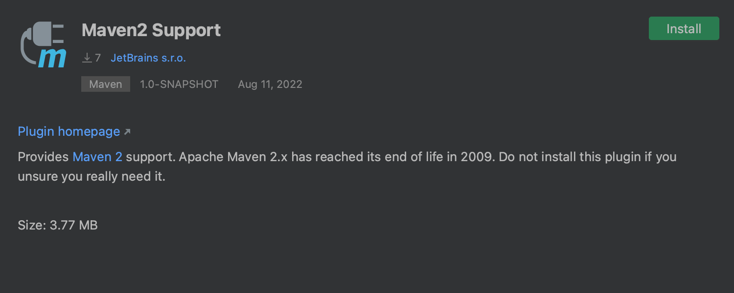 Maven2 Support plugin