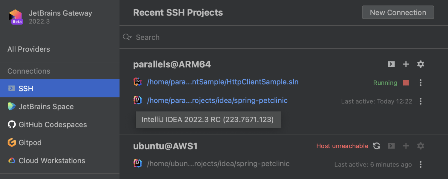 Reworked overview of recent SSH projects