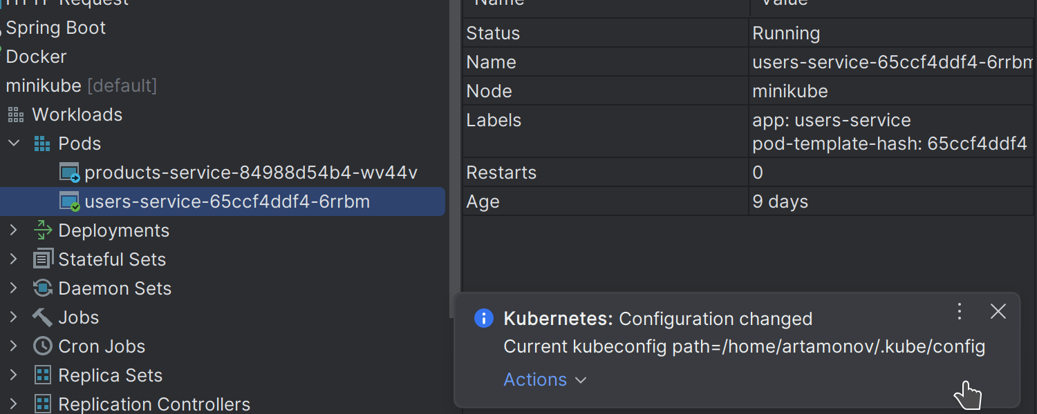 Improved user experience with kubeconfig files